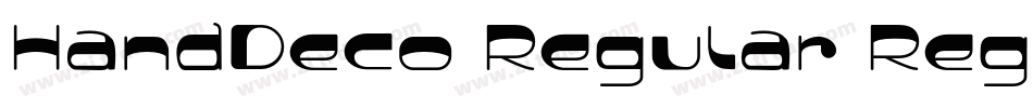 HandDeco Regular Reg字体转换